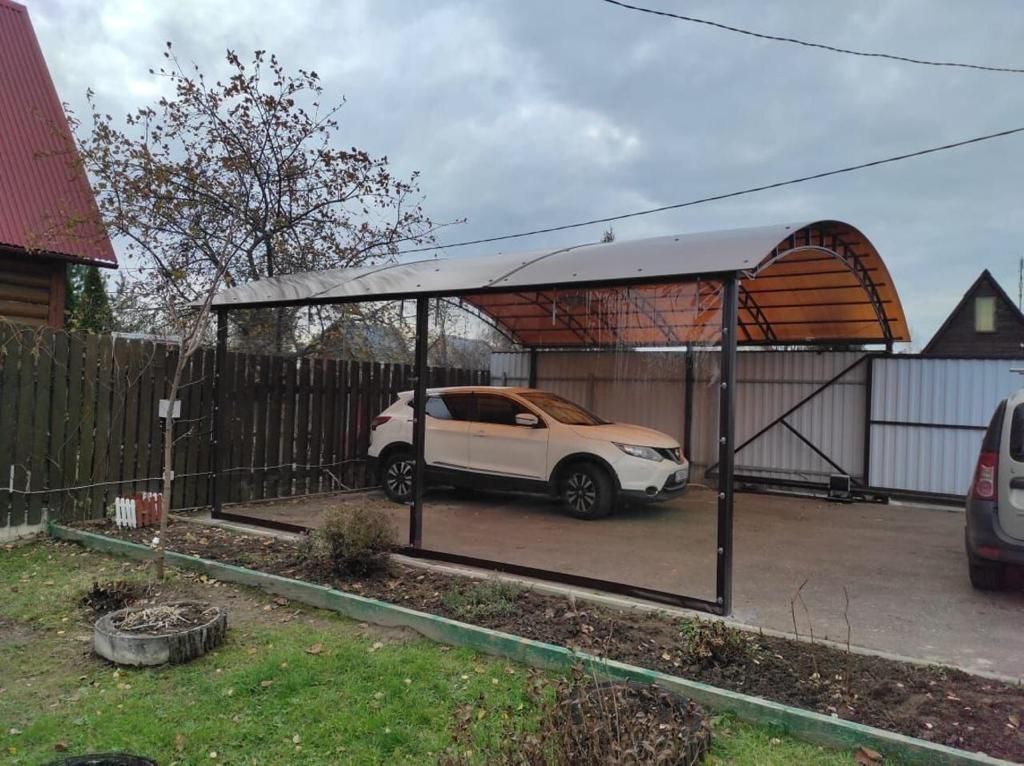 Прозрачные шторы ПВХ для навеса под автомобиль в Клинцах